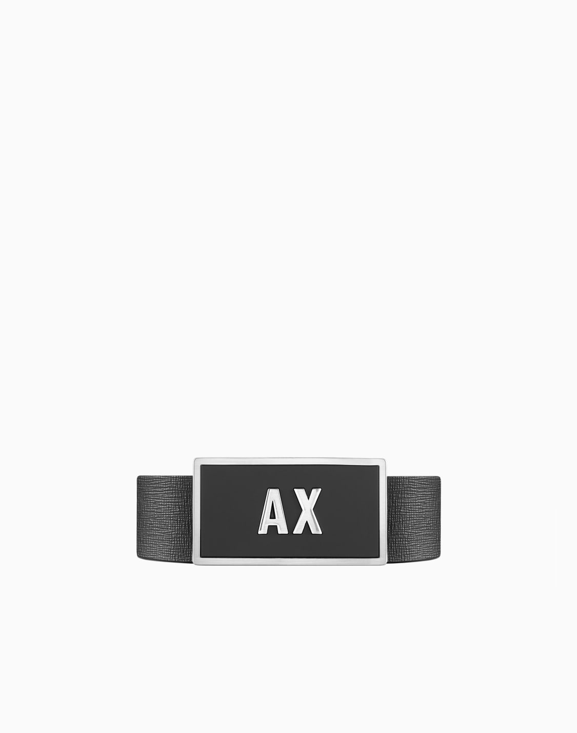 ピン2本付きレザベルトセット-ブラック--armani-exchange