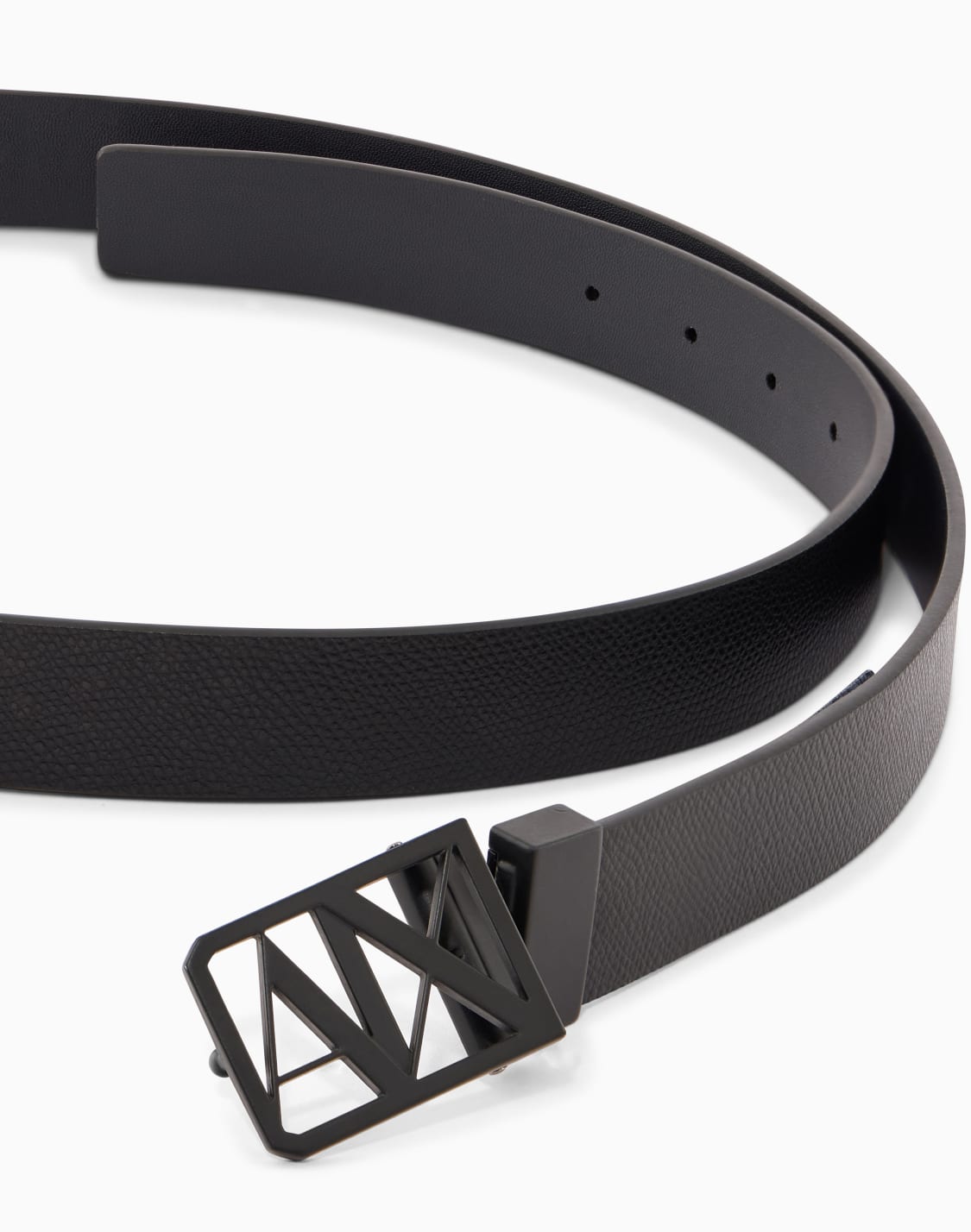 ボックスロゴバックル-リバシブル-スリム-レザベルト-ブラック--armani-exchange