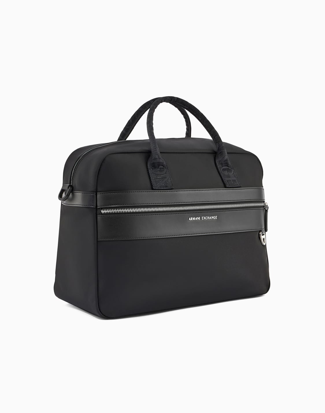 axロゴ-ナイロン-トトバッグ-ブラック--armani-exchange