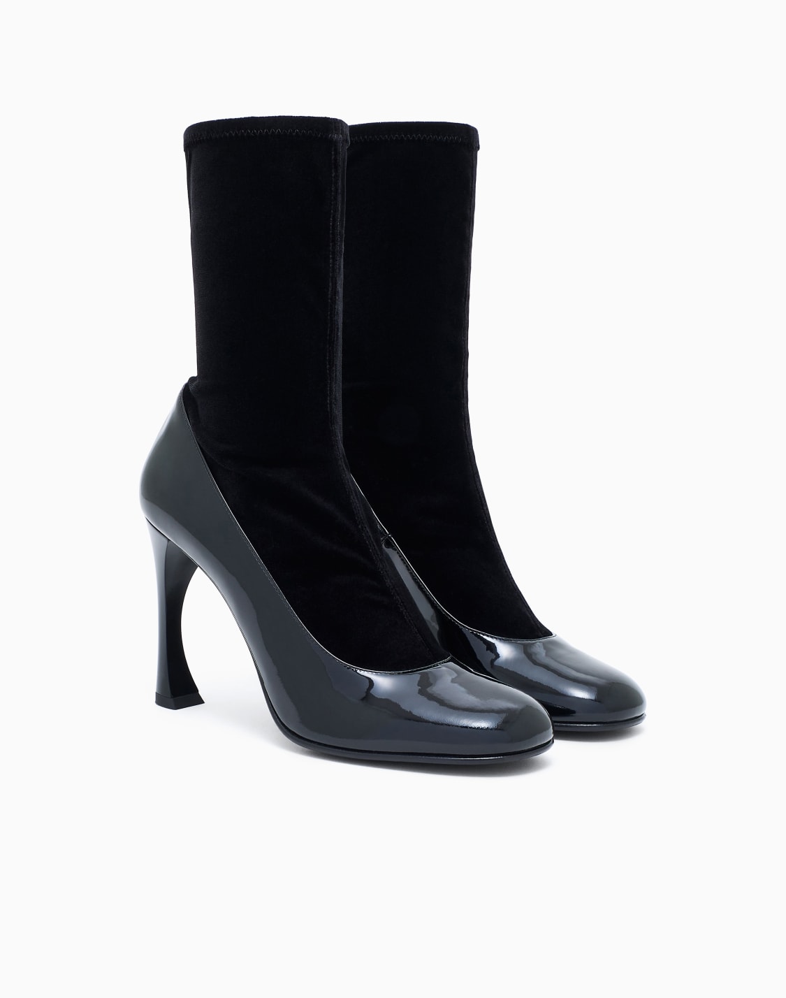 velvet-and-patent-leather-ankle-boots-with-a-curved-heel-black--emporio-armani
