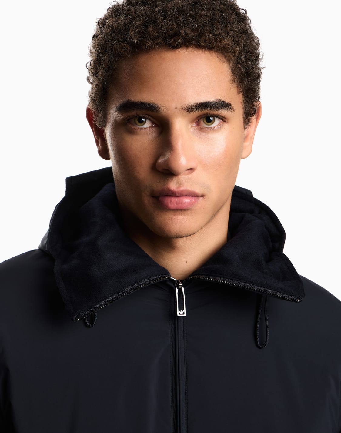 ASV double-jersey full-zip sweatshirt with logo stripe