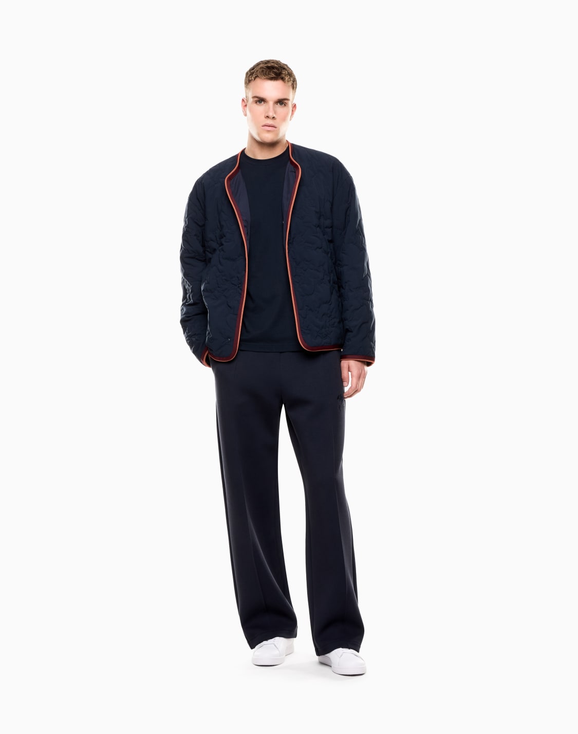 レギュラフィットtシャツ-ネイビブル--ea7