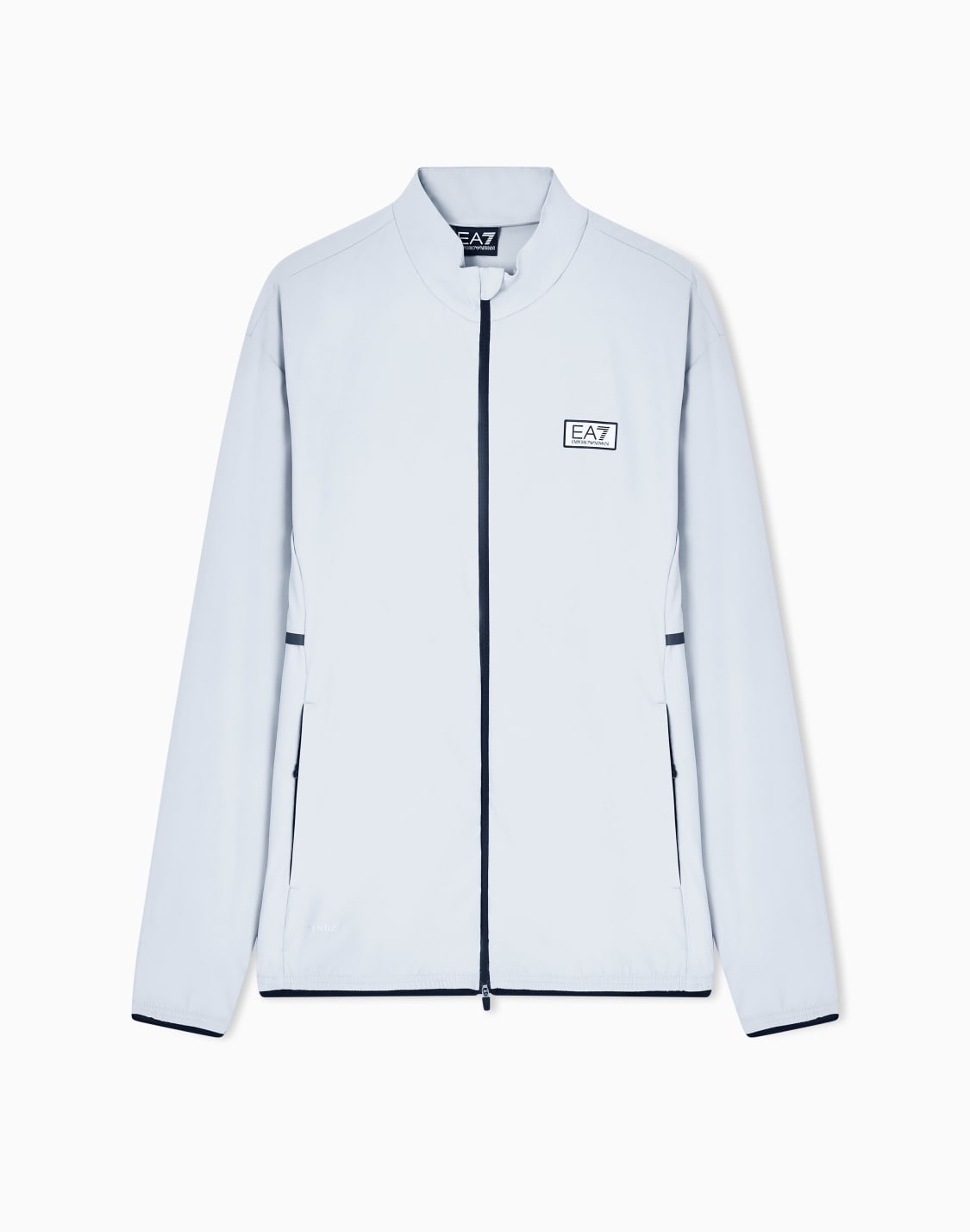 ジップアップ-スウェットシャツ-ライトブル--ea7