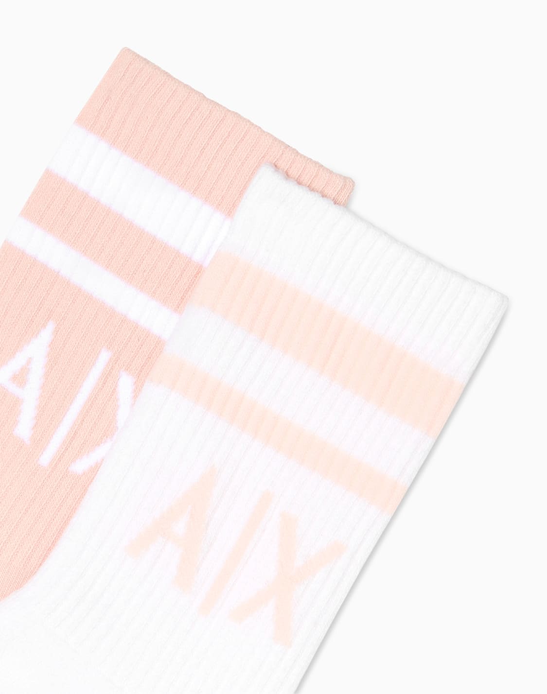 set-of-2-pairs-of-mixed-cotton-socks-with-logo-pink--armani-exchange