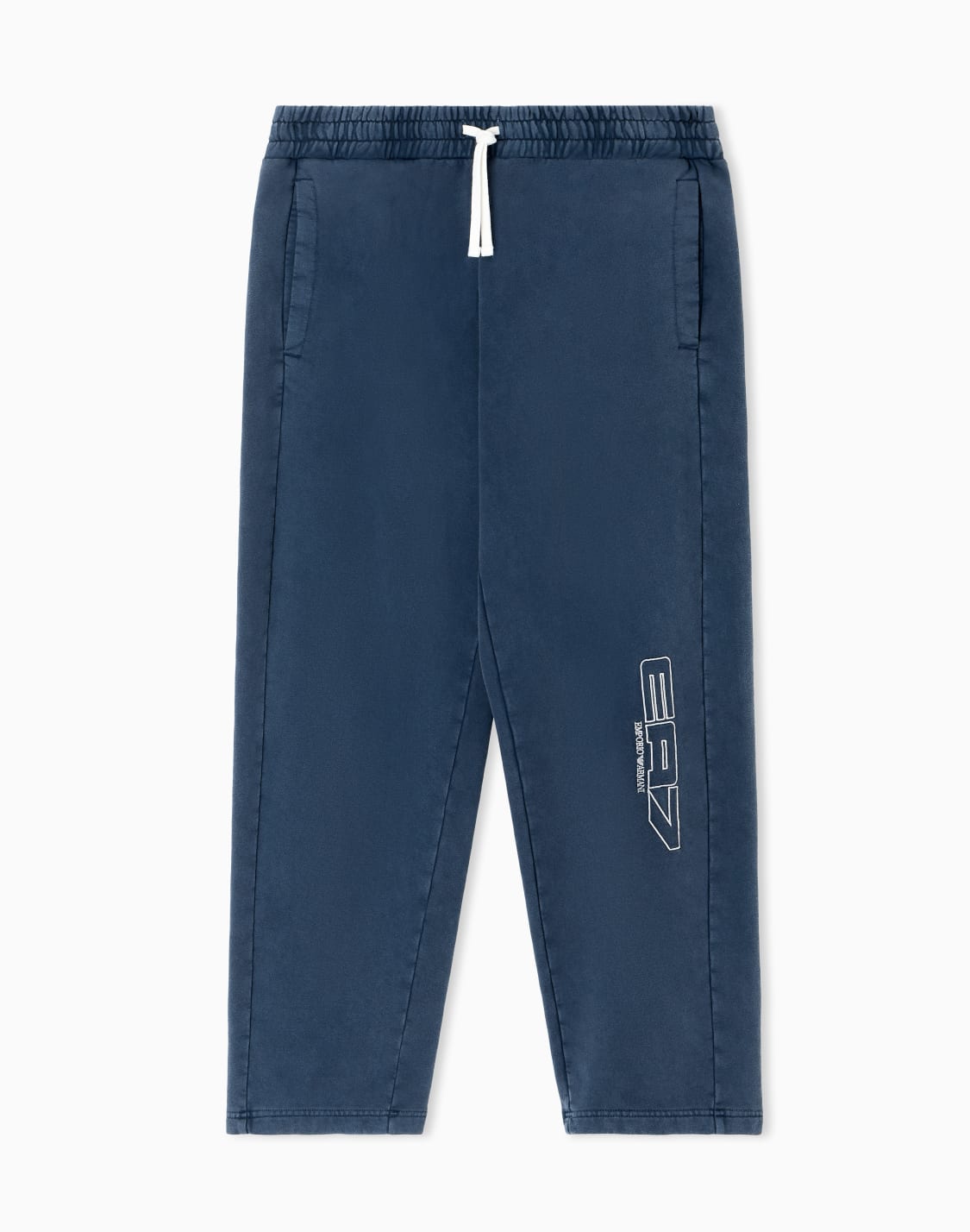 pantalon-logo-series-en-pur-coton-bleu-marine--ea7
