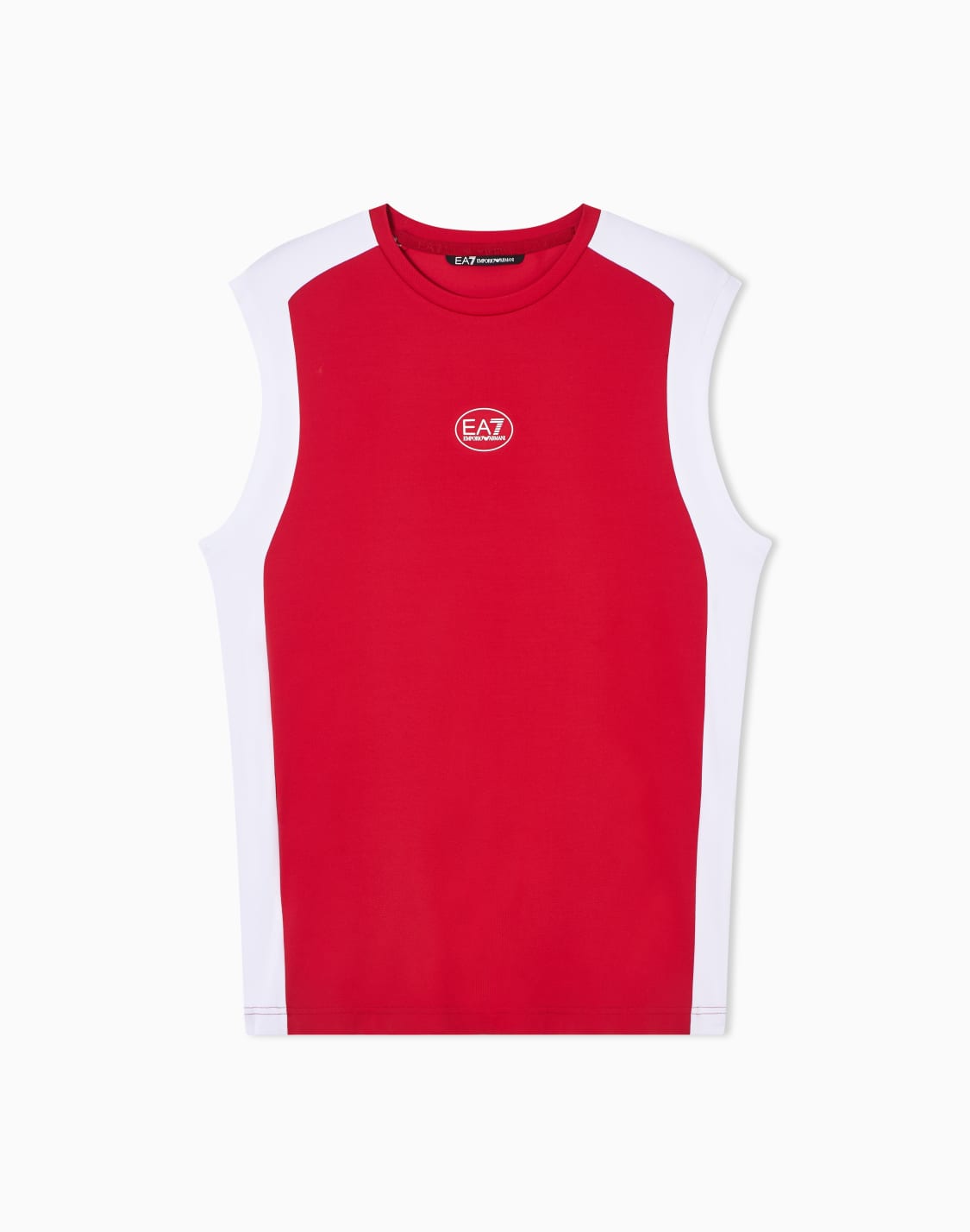 tennis-pro-タンクトップ-ventus7テクニカルファブリック-カラブロック-レッド--ea7