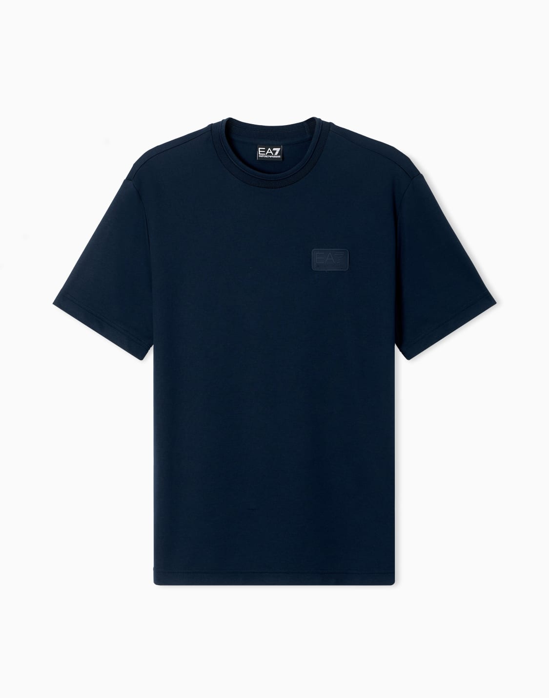 t-shirt-lux-identity-in-jersey-di-misto-modal-blu-navy--ea7