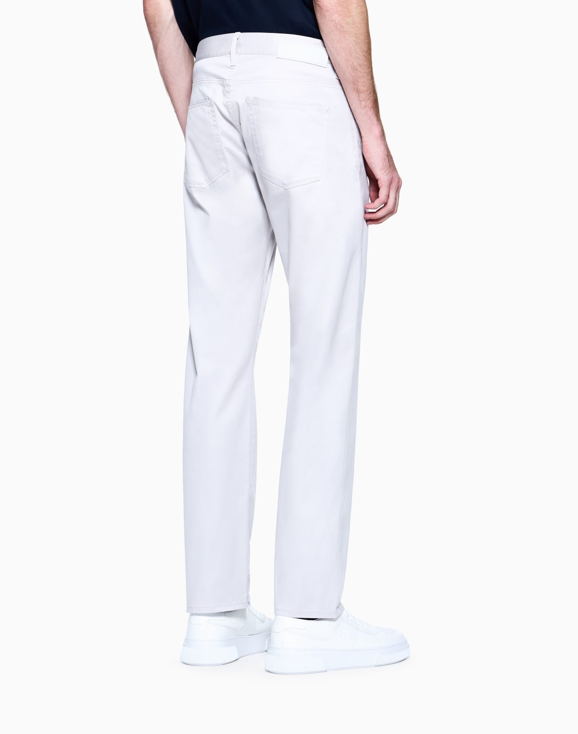 5ポケットパンツ-ストレッチコットン-レギュラフィット-グレ--giorgio-armani