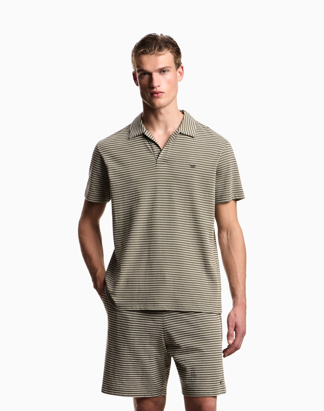 striped-knit-beachwear-polo-shirt-green--emporio-armani