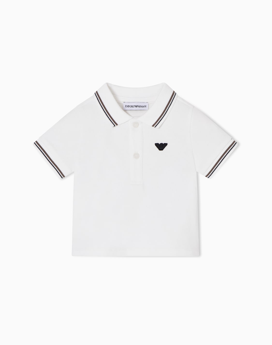 ポロシャツ-ホワイト--emporio-armani