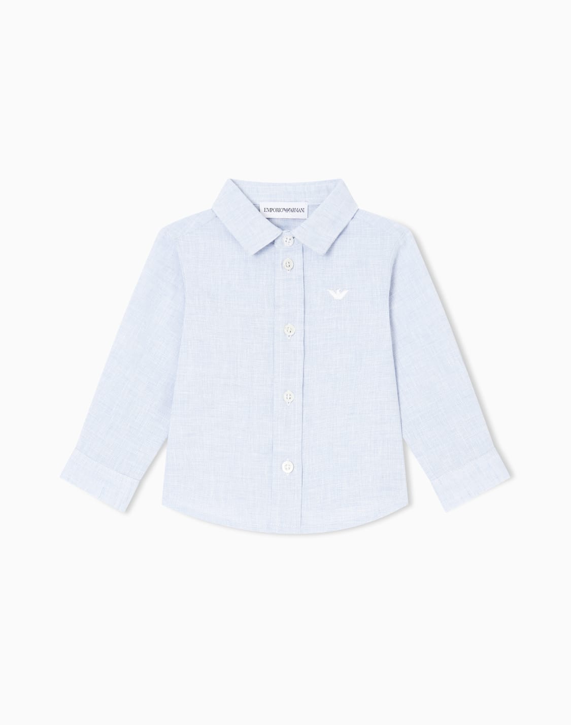 linen-blend-poplin-shirt-light-blue--emporio-armani