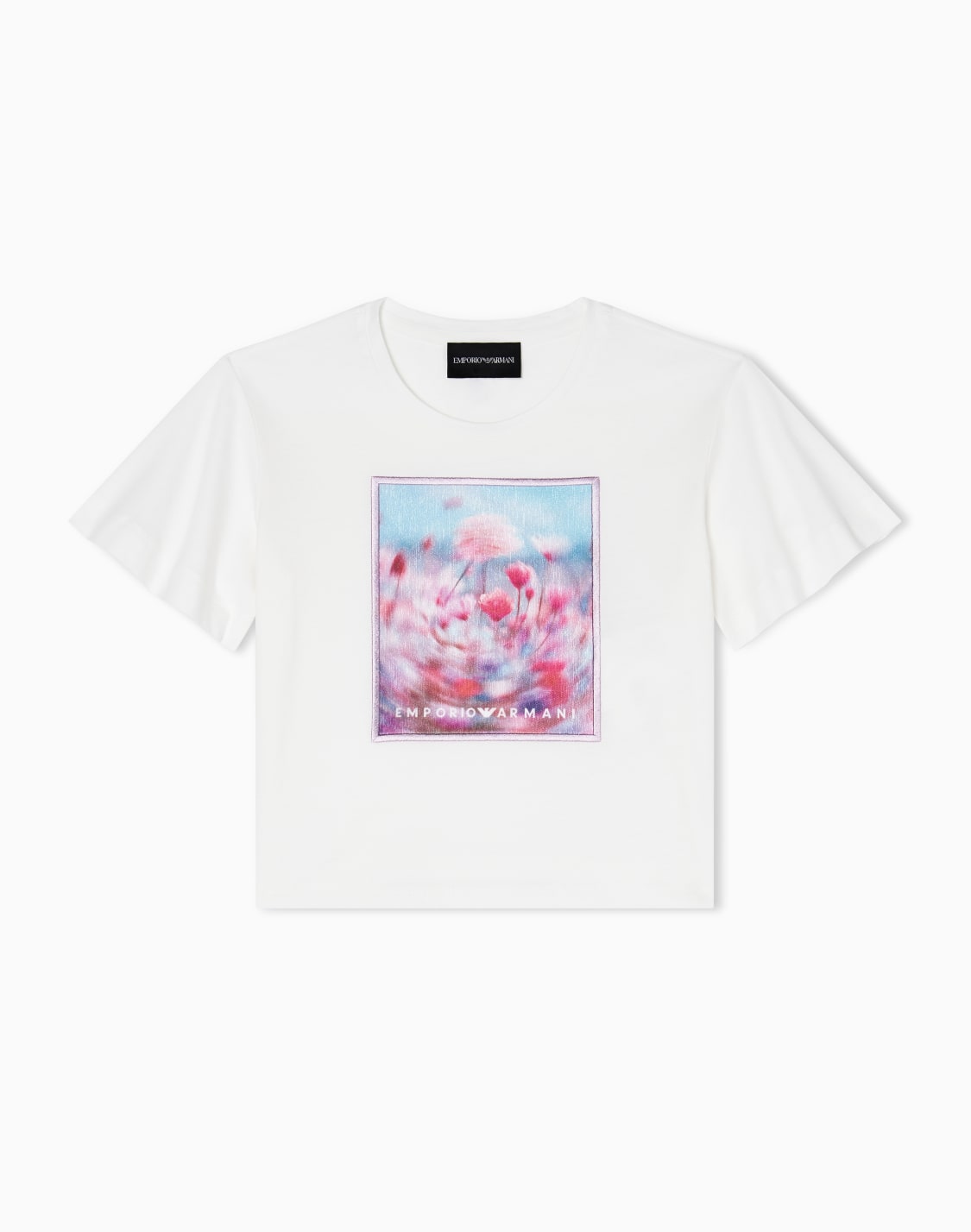 t-shirt-in-jersey-stampa-fiori-bianco--emporio-armani