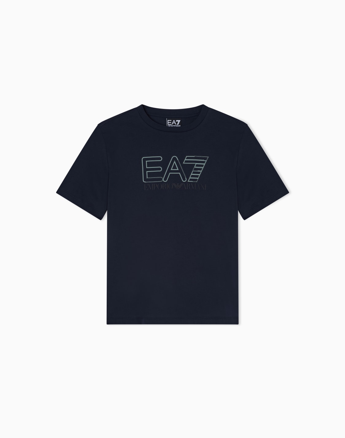 ビビリティ綿ジャジtシャツ-ネイビブル--ea7