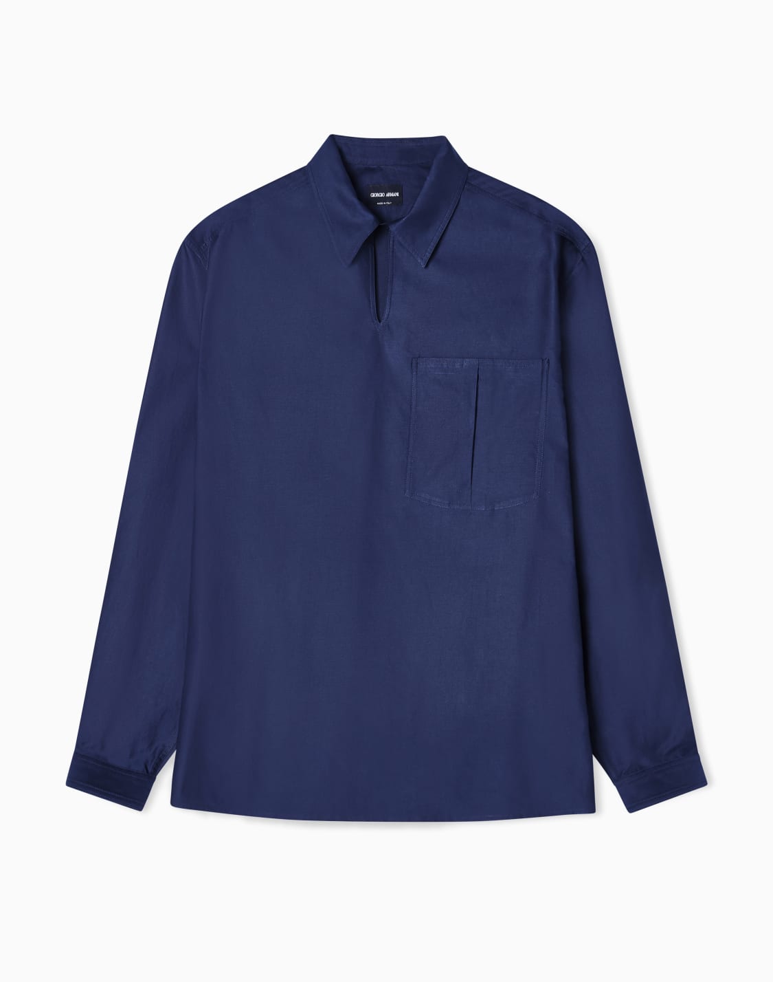asv-cotton-and-silk-twill-shirt-navy-blue--giorgio-armani