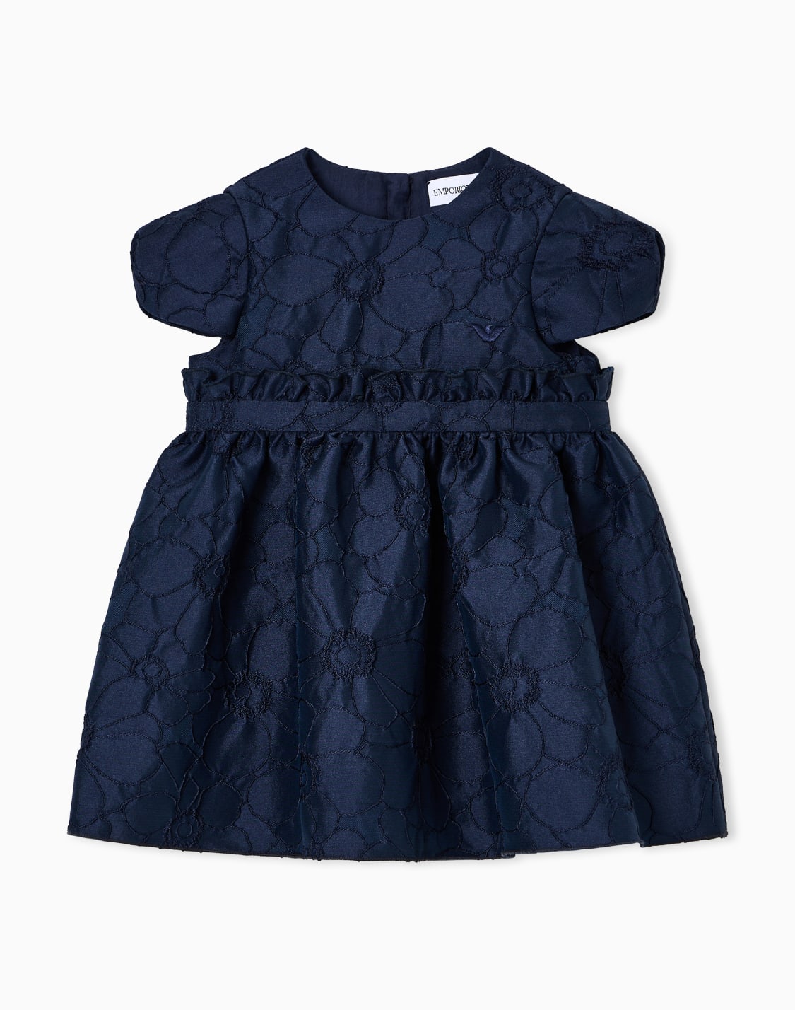 abito-in-tessuto-jacquard-fantasia-floreale-blu--emporio-armani