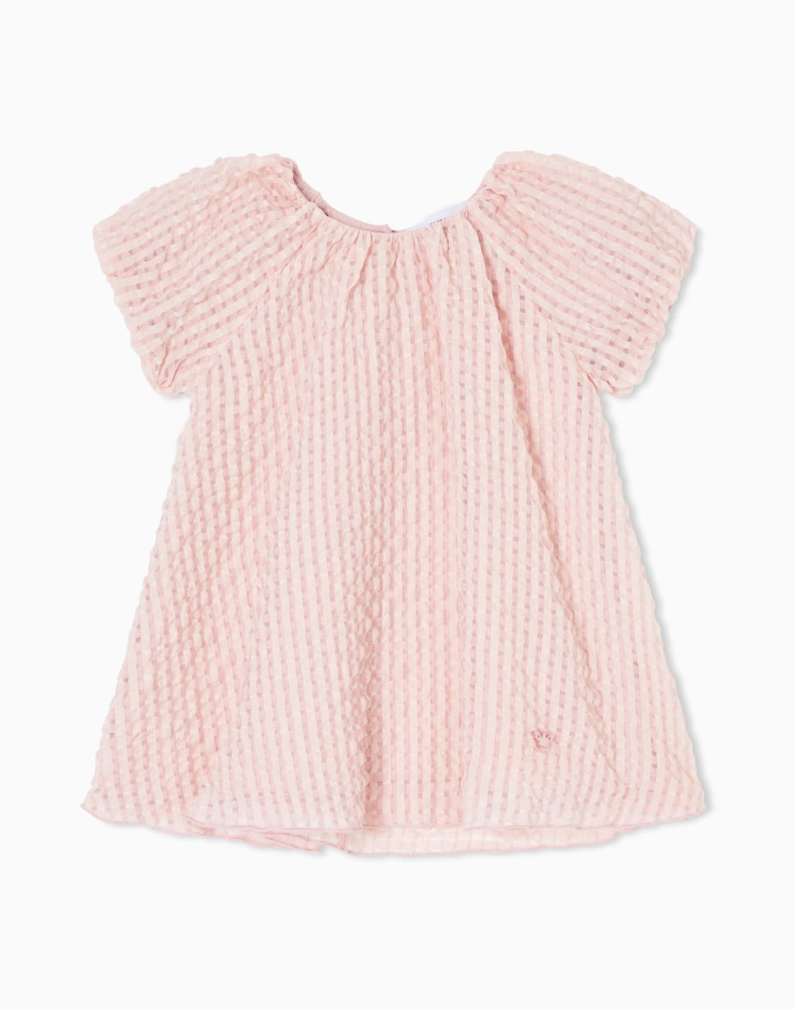 gingham-motif-jacquard-dress-pink--emporio-armani