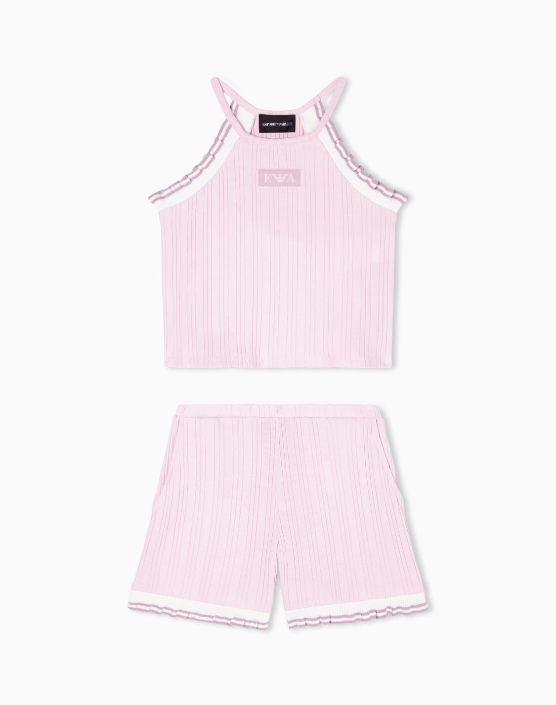 ribbed-knit-top-and-shorts-set-purple--emporio-armani