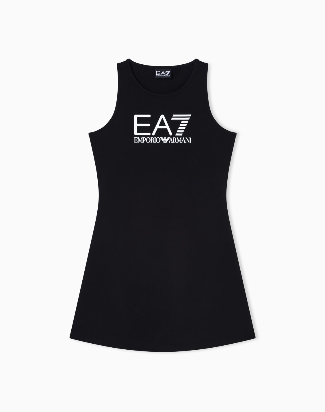 logo-series-girl-stretch-cotton-dress-grey--ea7