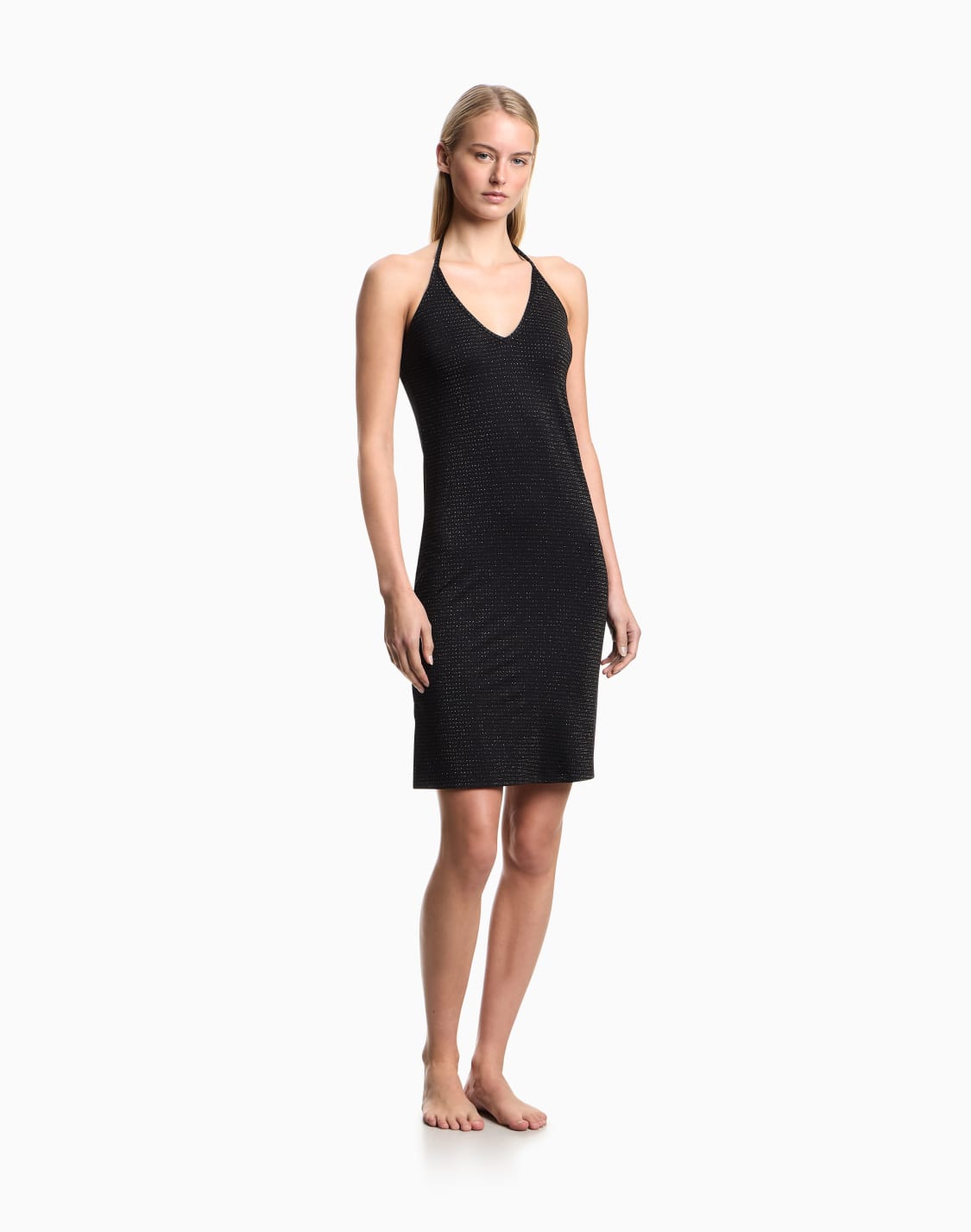 vestido-playero-de-lycra-con-lrex-negro--emporio-armani