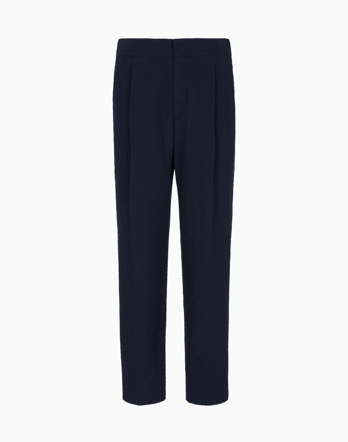 シングルタックパンツ-バジンウル-シアサッカ-ブル--giorgio-armani