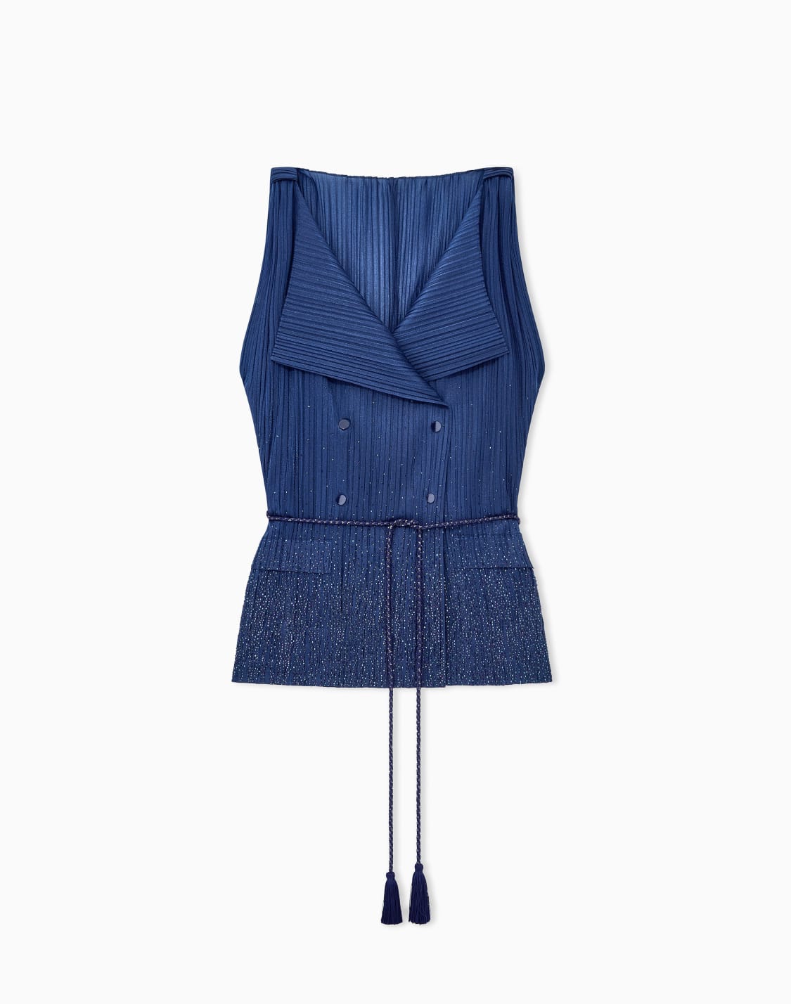 double-breasted-waistcoat-in-pleated-jersey-with-rhinestones-blue--giorgio-armani