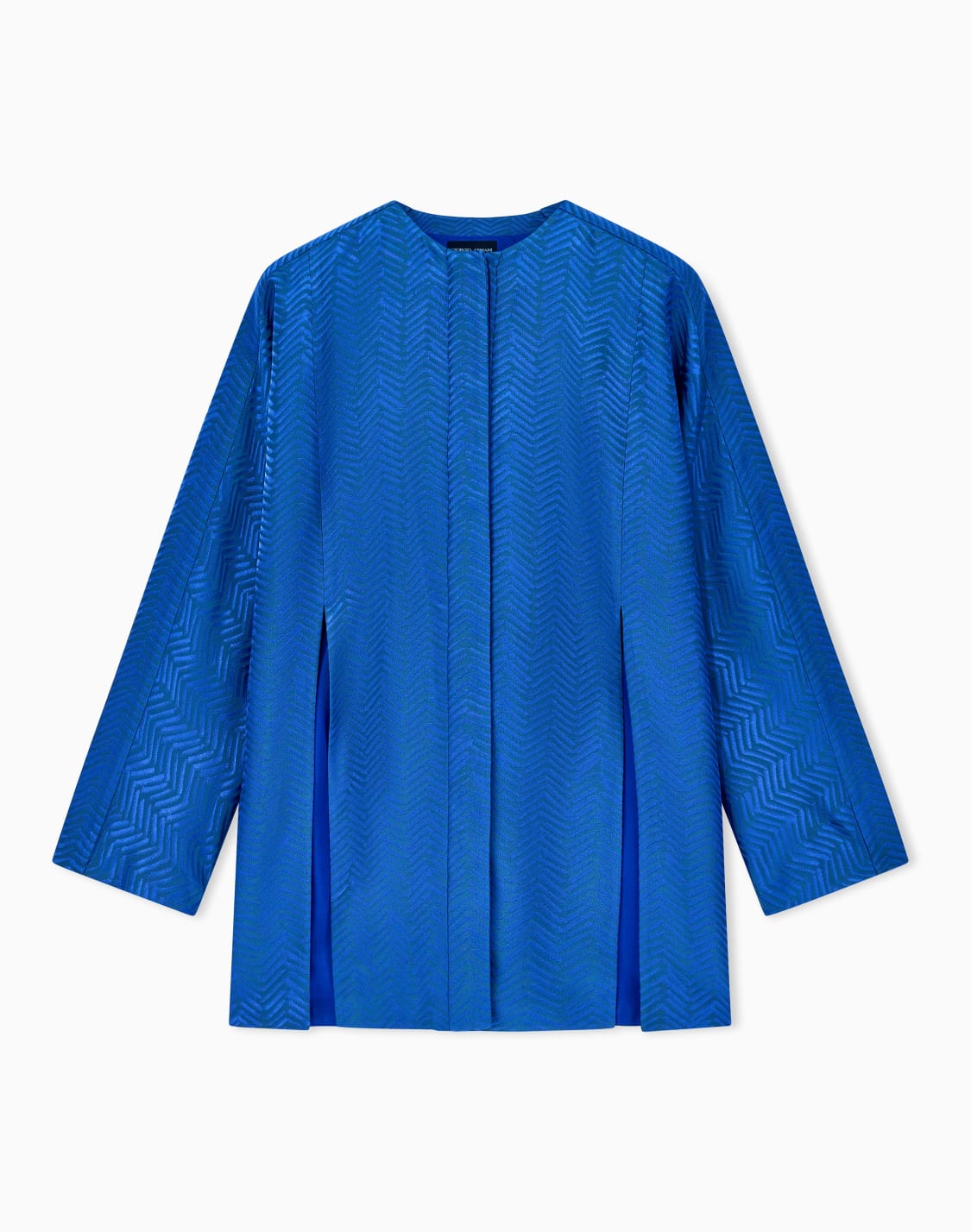 blazer-aus-jacquard-viskose-mit-chevron-motiv-blau--giorgio-armani