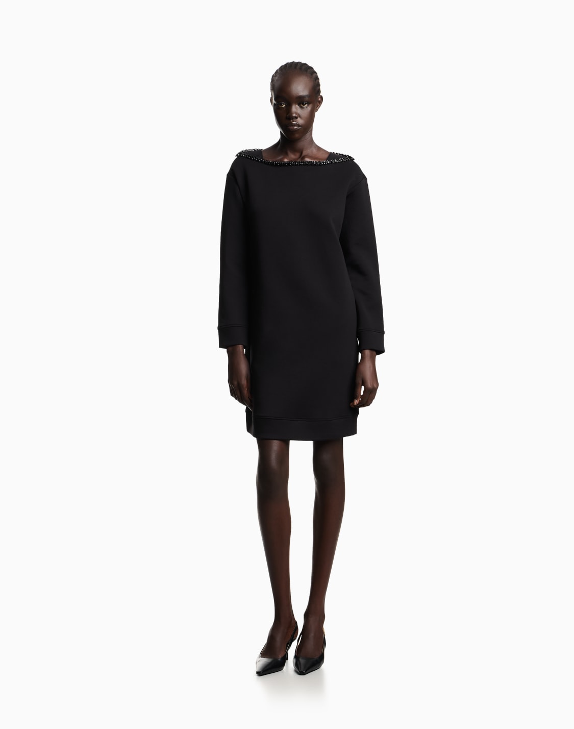 asv-double-jersey-dress-with-rhinestone-detail-black--emporio-armani