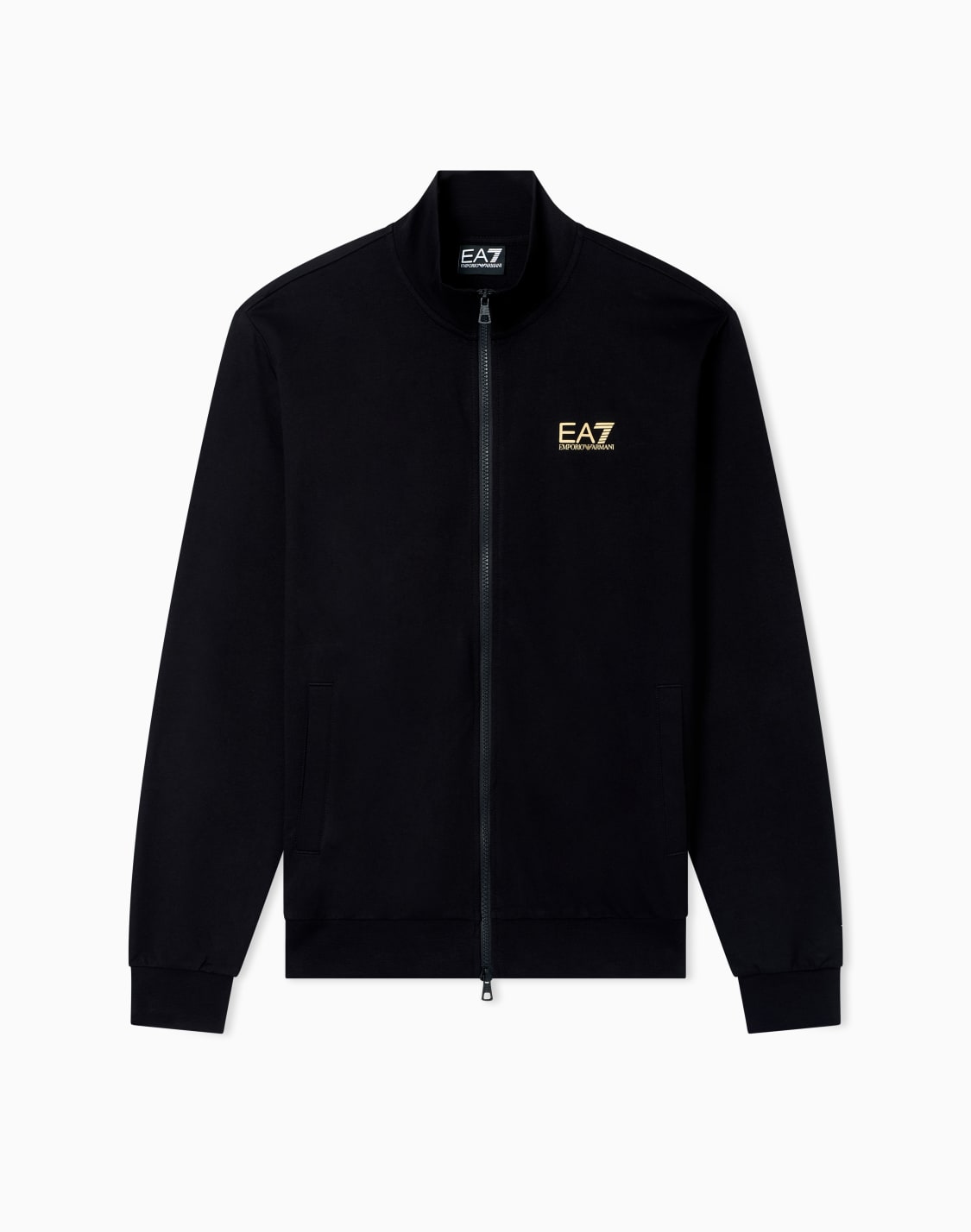 core-identity-cotton-zip-up-sweatshirt-black--ea7