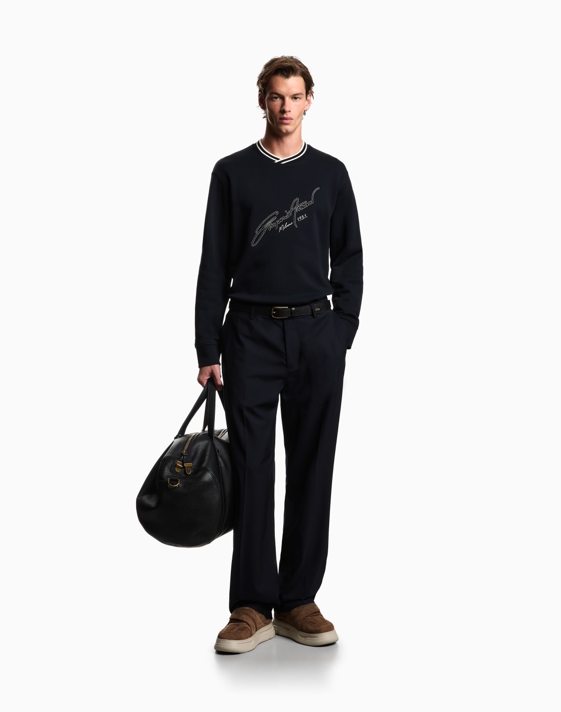 sweatshirts-without-hood-navy_blue--emporio-armani