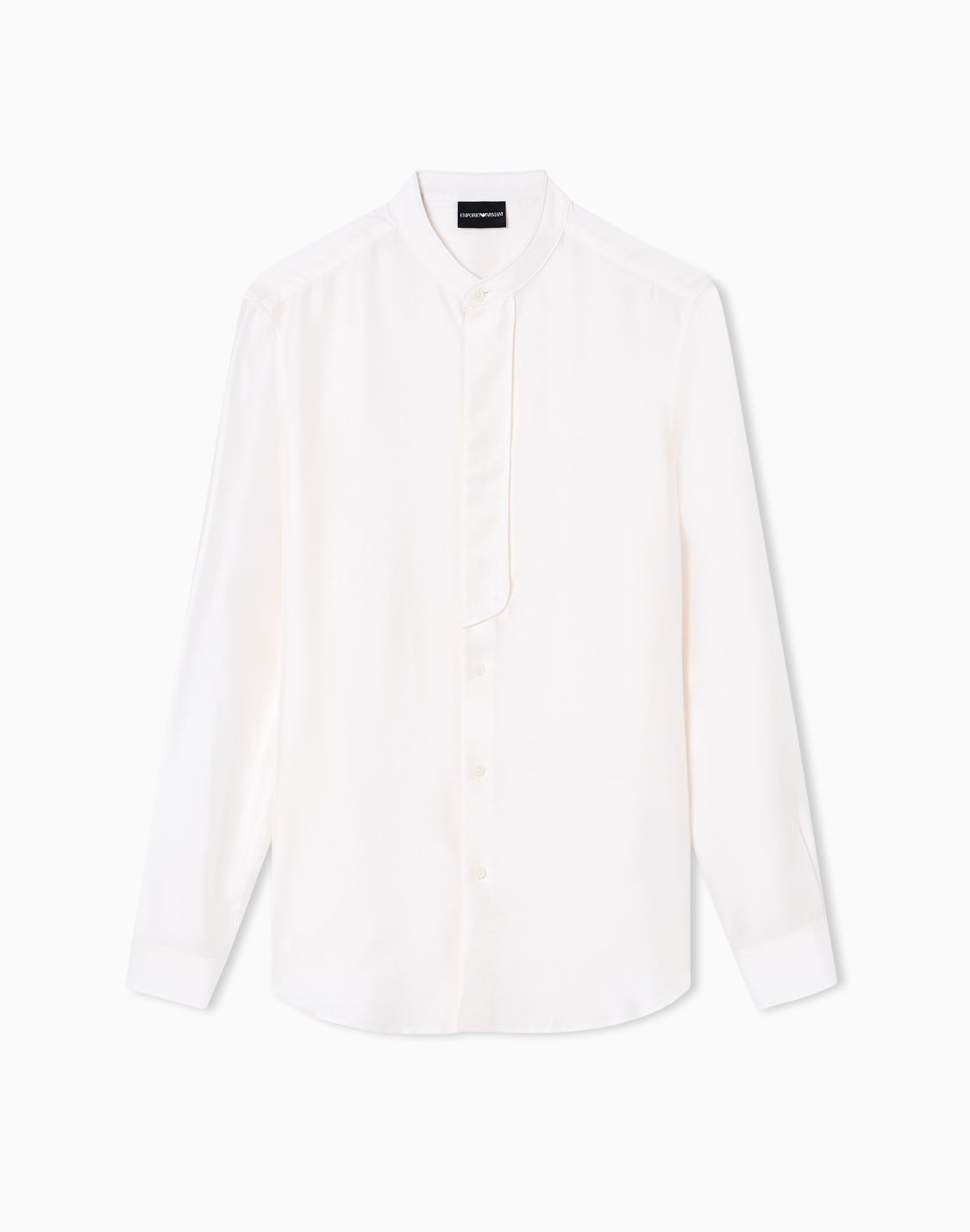 camisa-con-cuello-de-tira-en-mezcla-de-modal-y-seda-blanco--emporio-armani