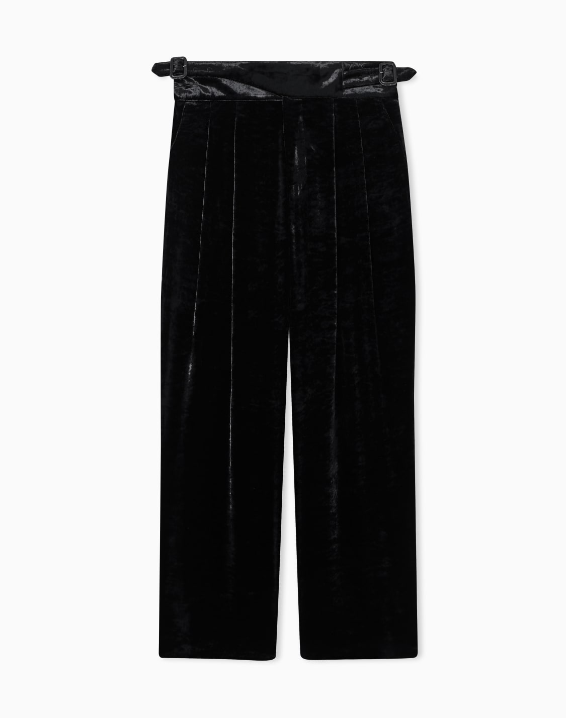 dappled-effect-velvet-trousers-with-pleats-black--emporio-armani