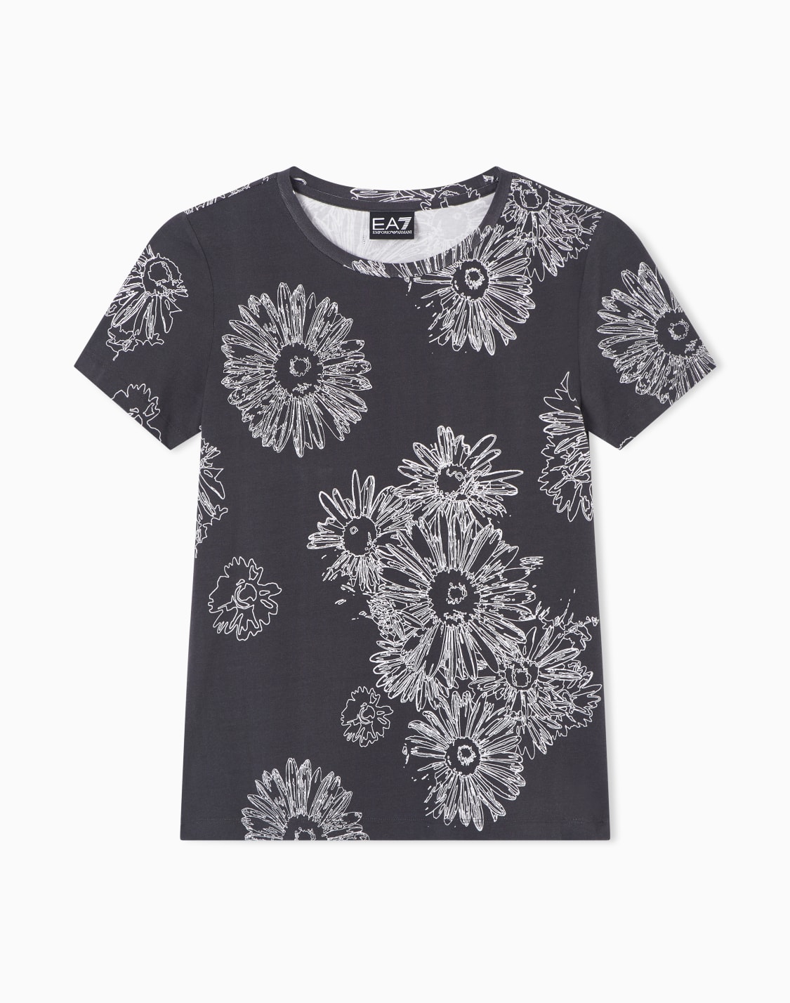 t-shirt-graphic-series-in-jersey-stretch-stampa-floreale-grigio--ea7