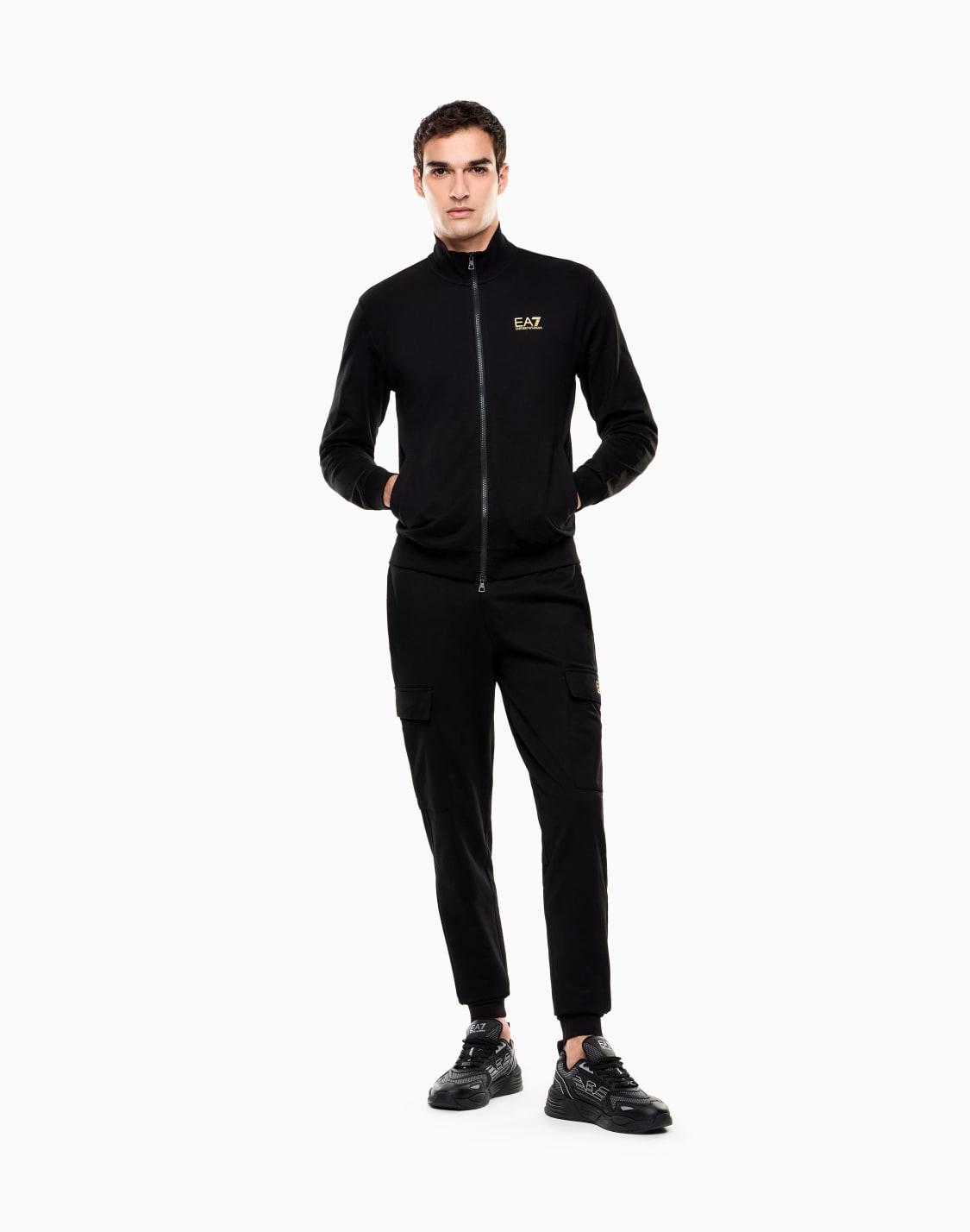core-identity-cotton-zip-up-sweatshirt-black--ea7