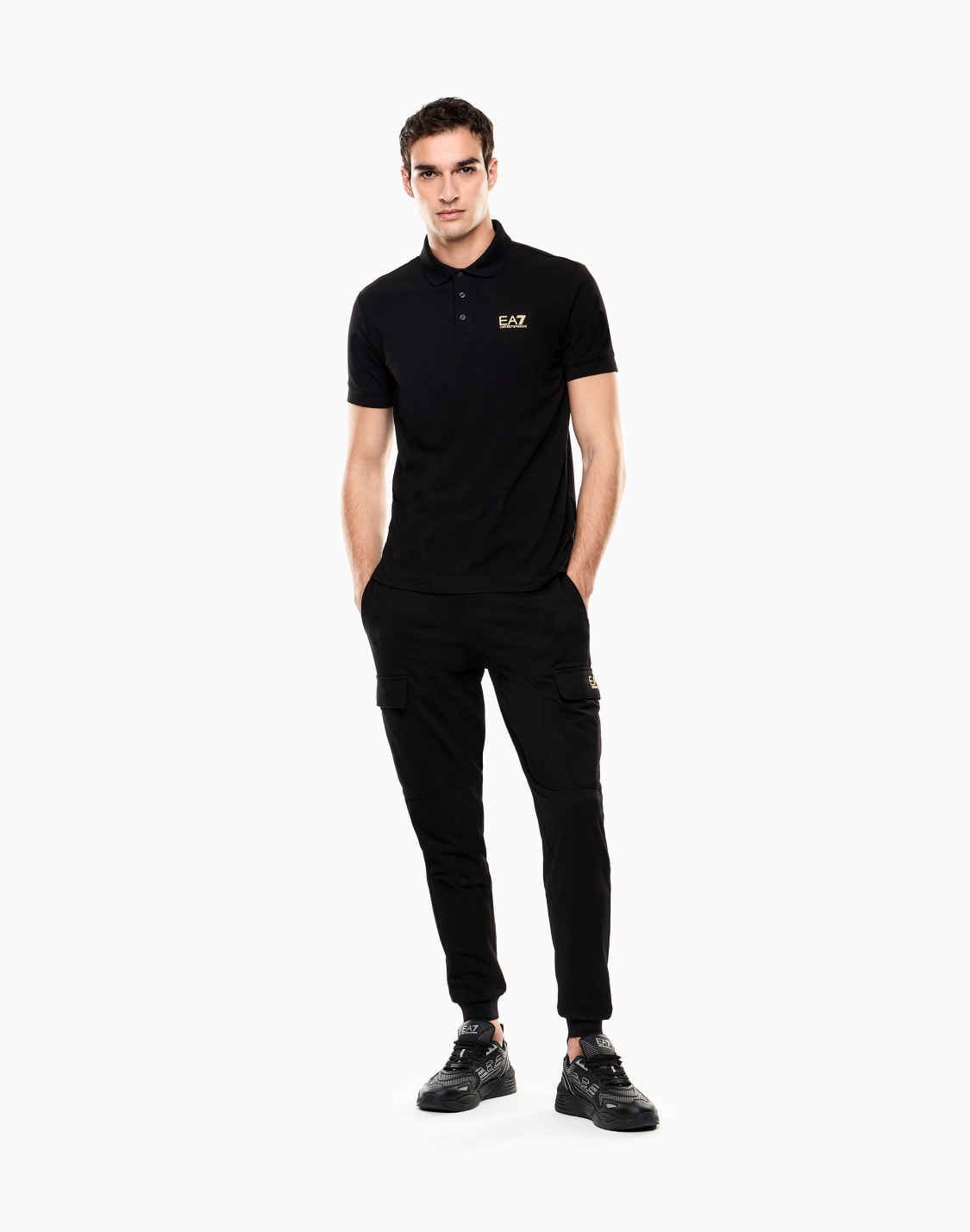 core-identity-poloshirt-aus-baumwollstretch-schwarz--ea7