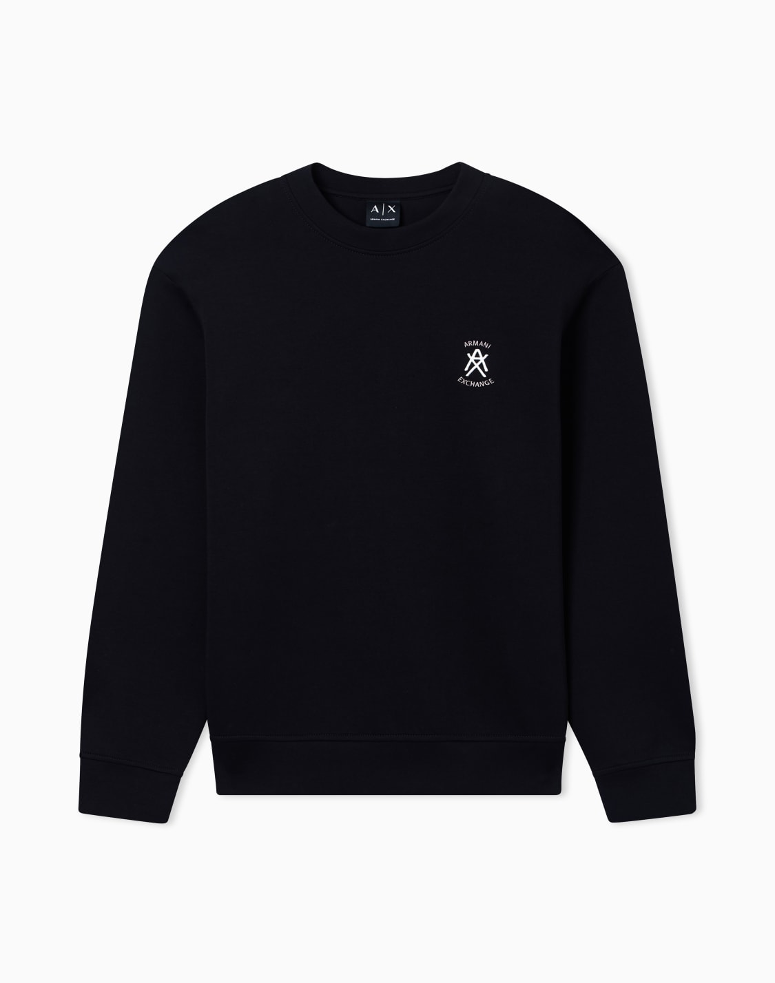stretch-bonded-cotton-sweatshirt-black--armani-exchange