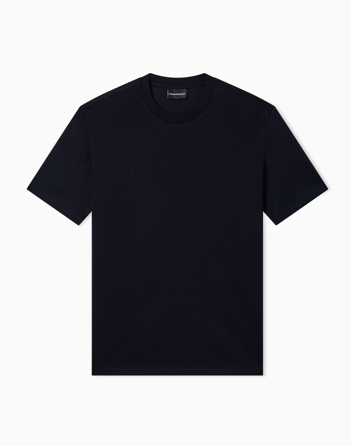 jersey-t-shirt-with-matching-intarsia-logo-navy-blue--emporio-armani