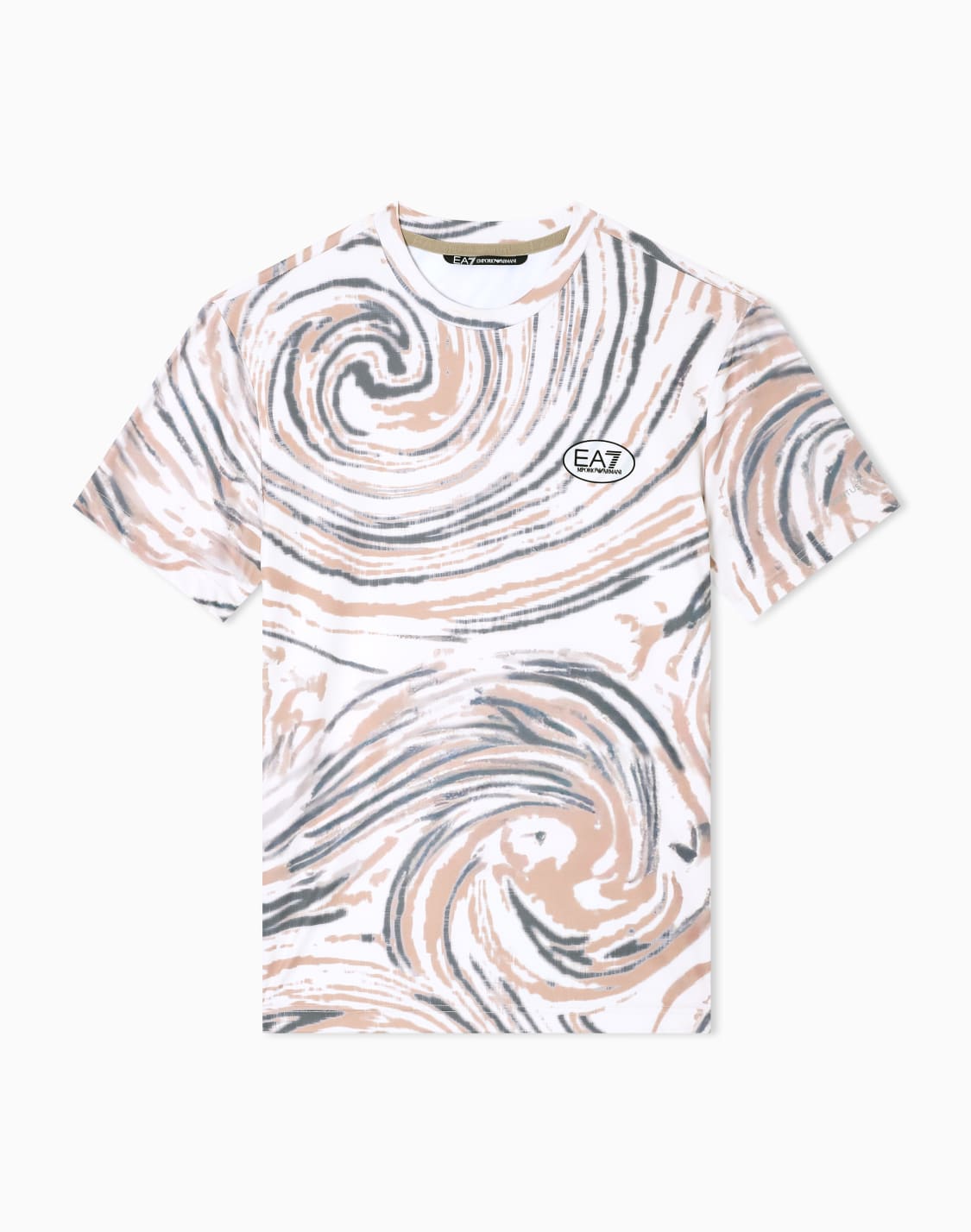 tennis-pro-プリントtシャツ-ventus7テクニカルファブリック-ベジュ--ea7