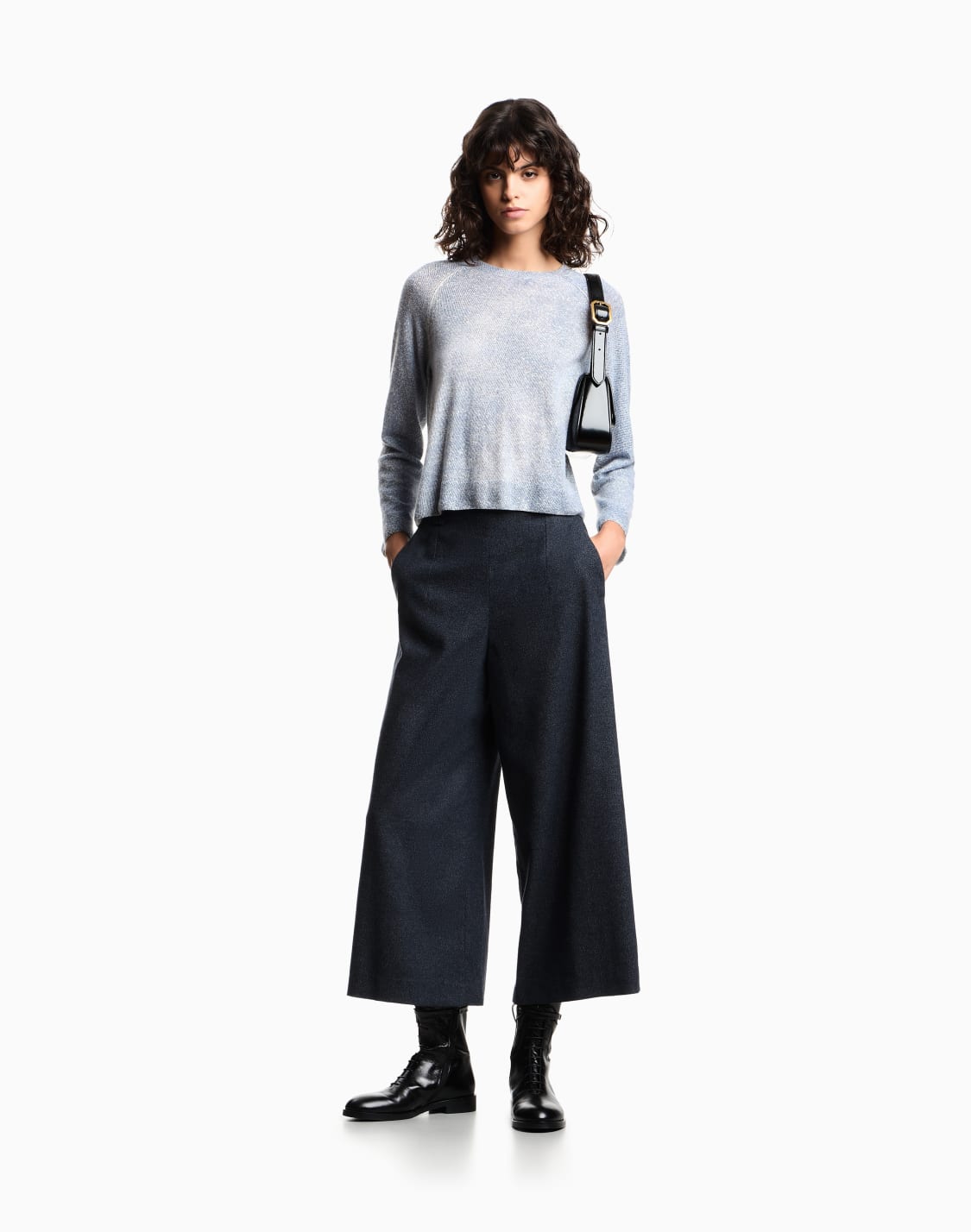 jupe-culotte-en-flanelle-mouline-bleu--emporio-armani