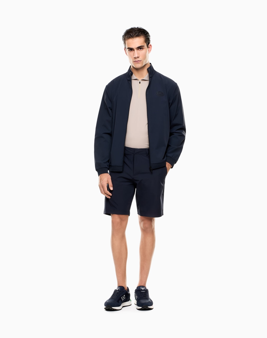 technical-fabric-sweatshirt-with-ribbed-details-ネイビブル--ea7