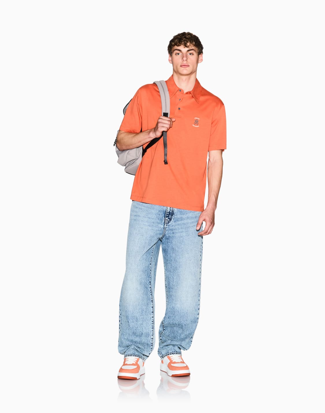 polo-shirts-orange--armani-exchange