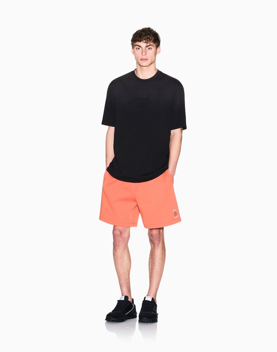bermuda-shorts-in-cotton-orange--armani-exchange
