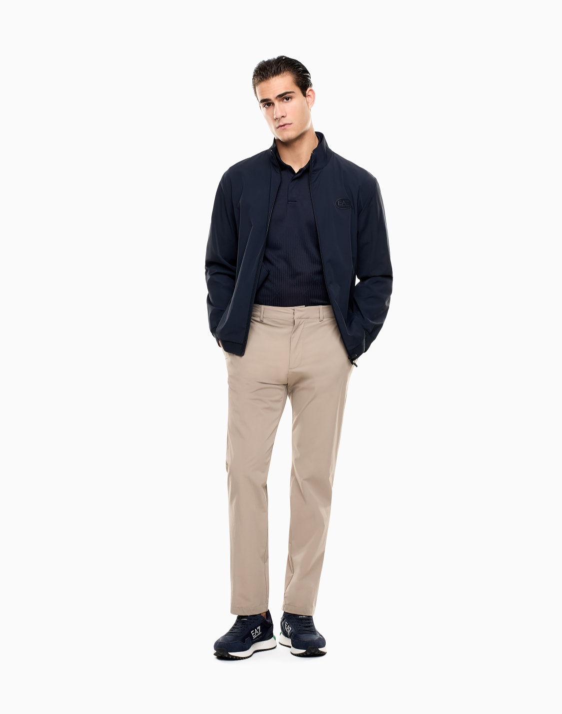 ポロシャツ-グレ--ea7