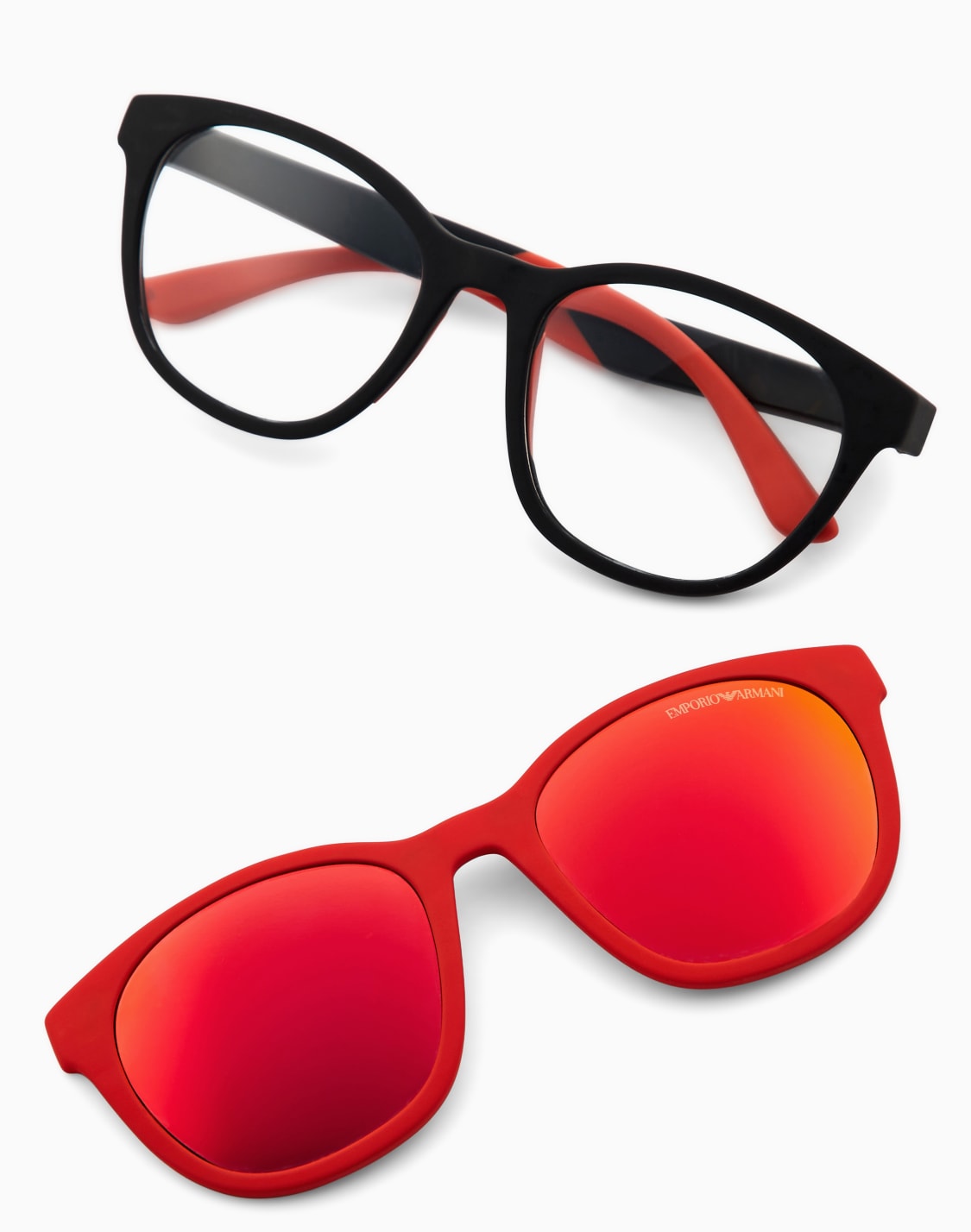 panto-shaped-junior-sunglasses-with-clip-on-lenses-black--emporio-armani