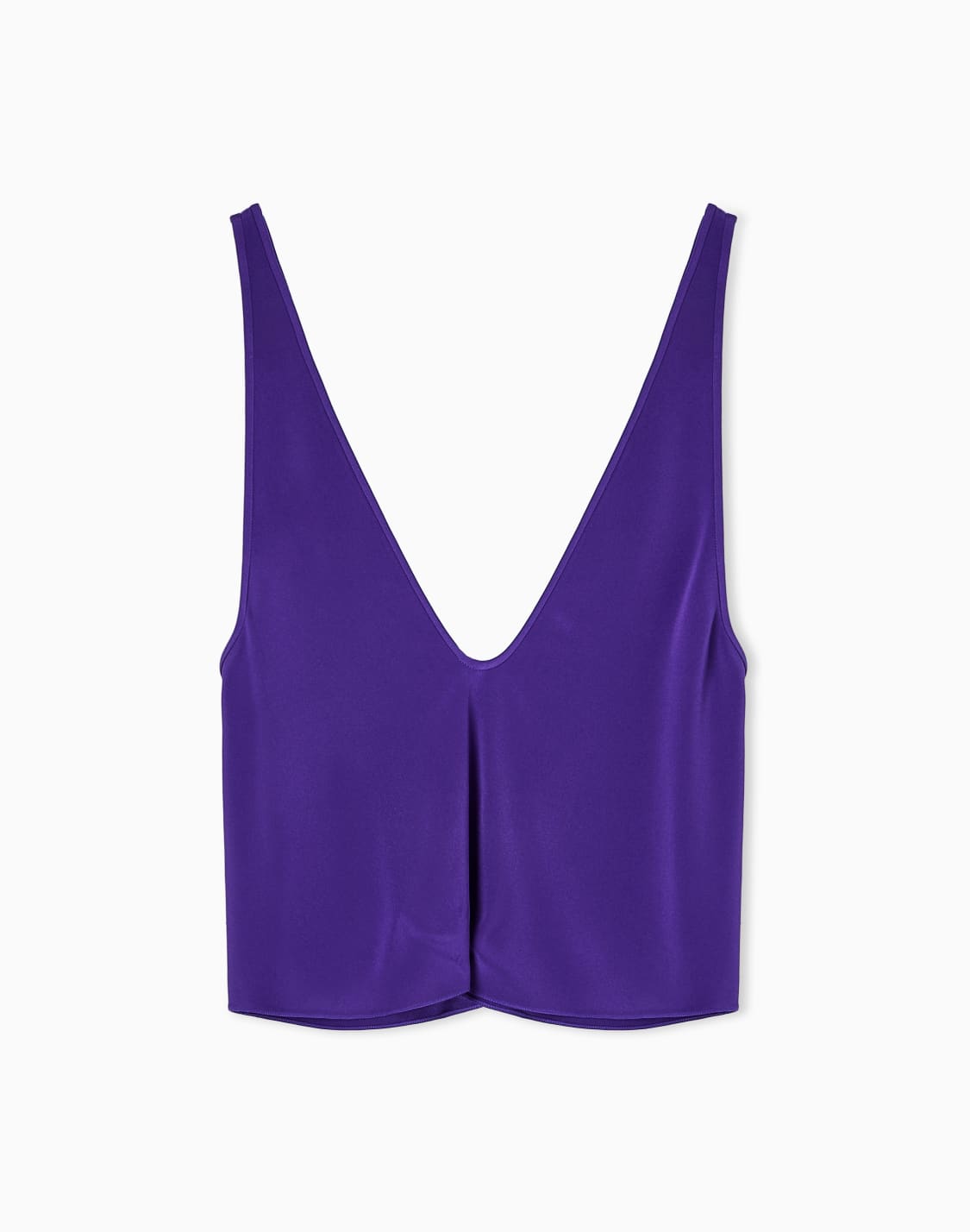 silk-blend-crpe-short-top-purple--giorgio-armani