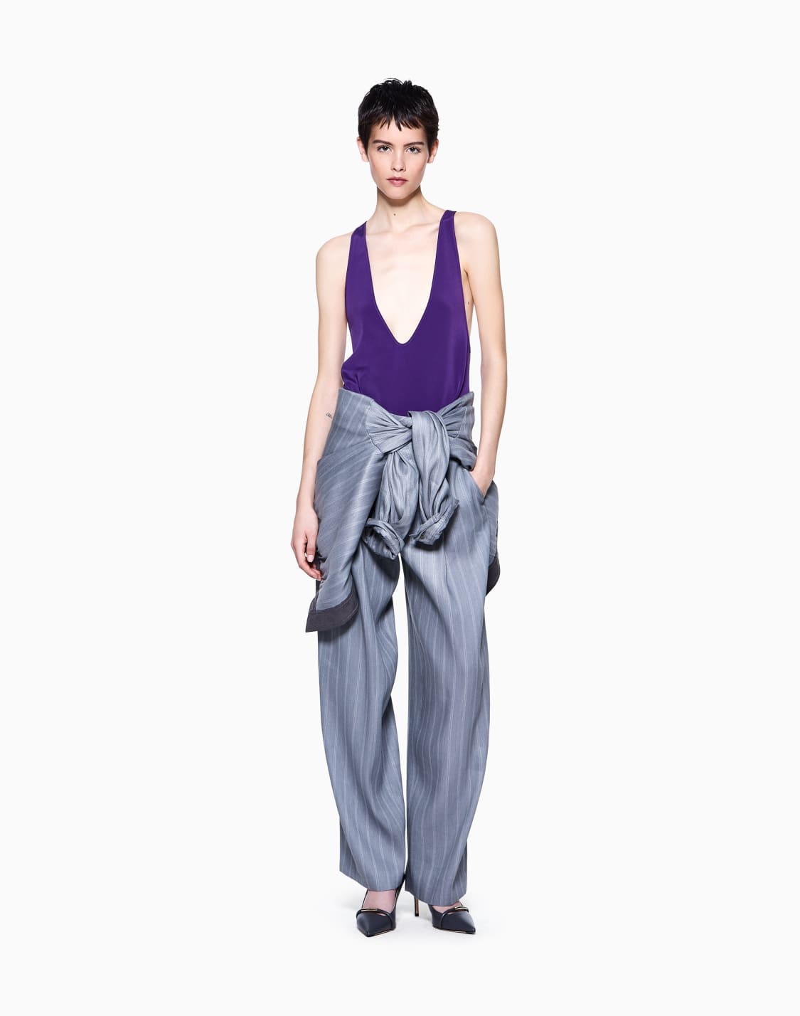 silk-blend-crpe-short-top-purple--giorgio-armani