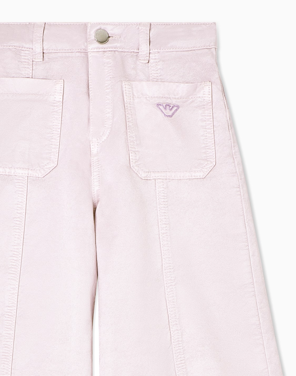 shiny-linen-blend-twill-trousers-morado--emporio-armani