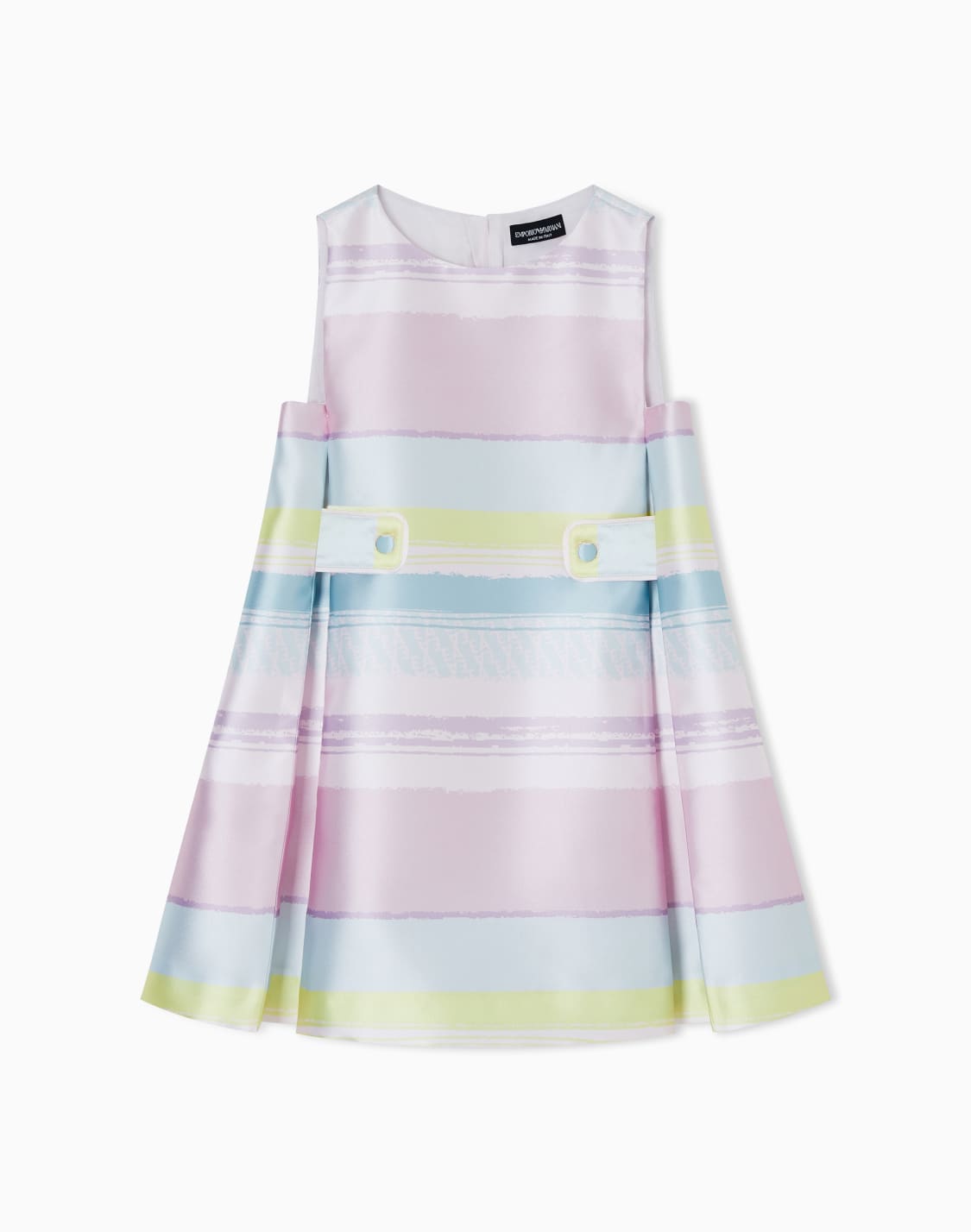 mikado-dress-with-shaded-stripes-pink--emporio-armani