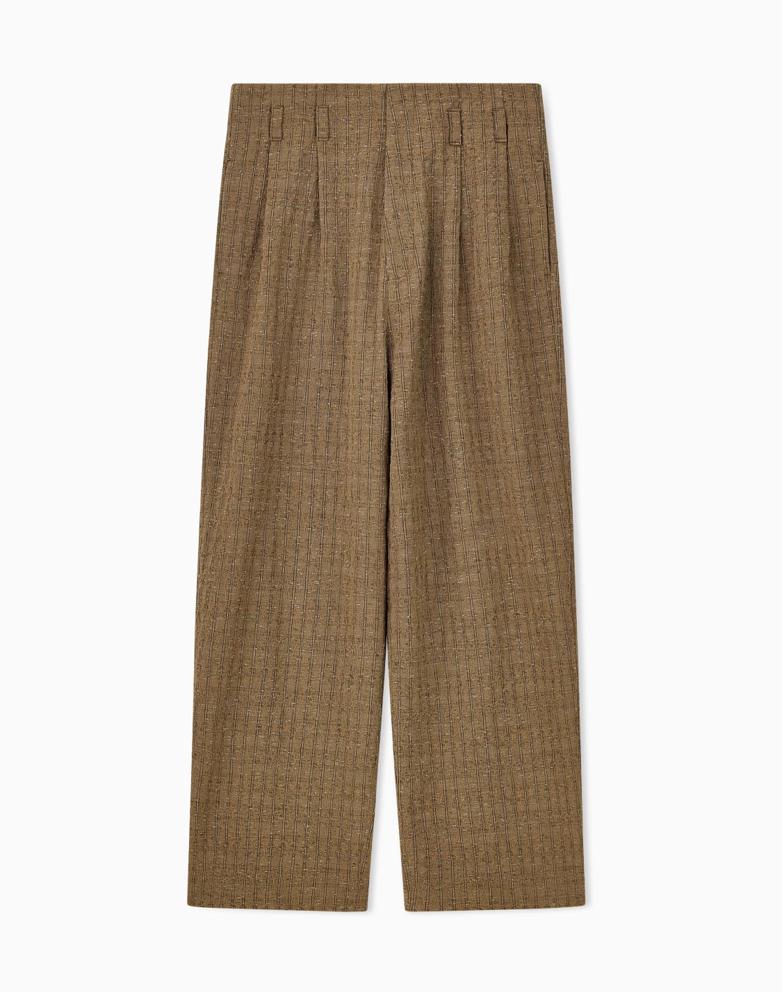 trousers-in-lam-striped-jacquard-fabric-beige--emporio-armani