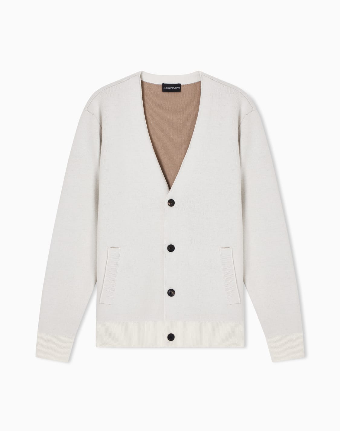 cardigan-scollo-v-in-lana-vergine-accoppiata-bianco--emporio-armani