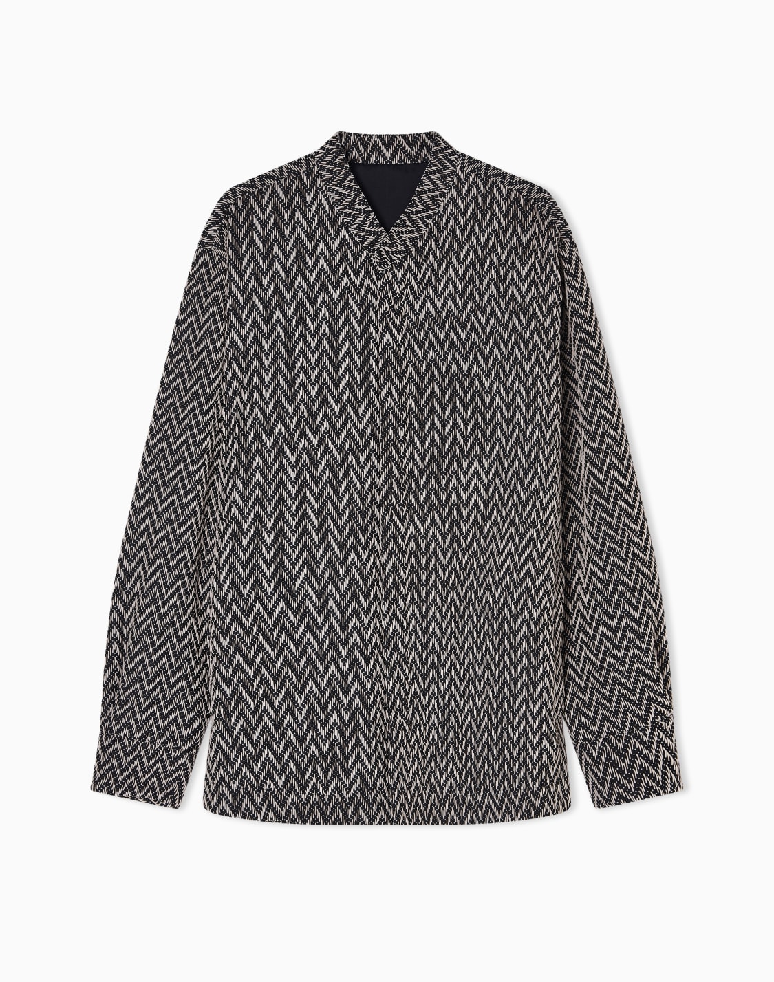 surchemise-en-tissu-jacquard-chevron-icon-noir--emporio-armani